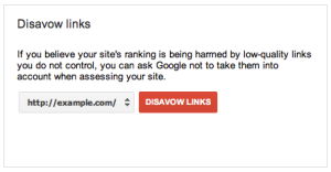 Disavow tool